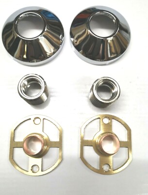 EASY FIT CHROM WANDBEFESTIGUNGSSET FÜR DUSCHVENTIL & BADEWANNENARMATUREN 310/2