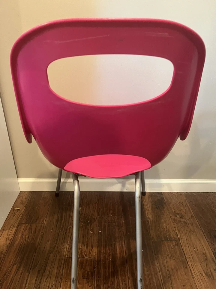 Hot Pink MCM Retro Chair UMBRA by KARIM RASHID Office Y2K SET DESIGN - Image 3 of 4