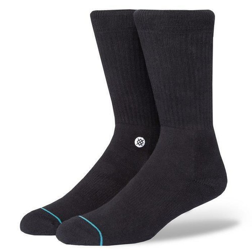 STANCE ICON SOCKS.NEW BLACK CLASSIC ARCH SUPPORT CUSHION CALF SIZE UK 6 - 16 W24 - 第 1/4 張圖片