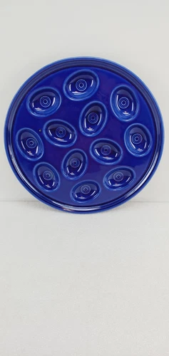 FIESTA 11.1" EGG TRAY PLATE PLATTER twilight blue NEW
