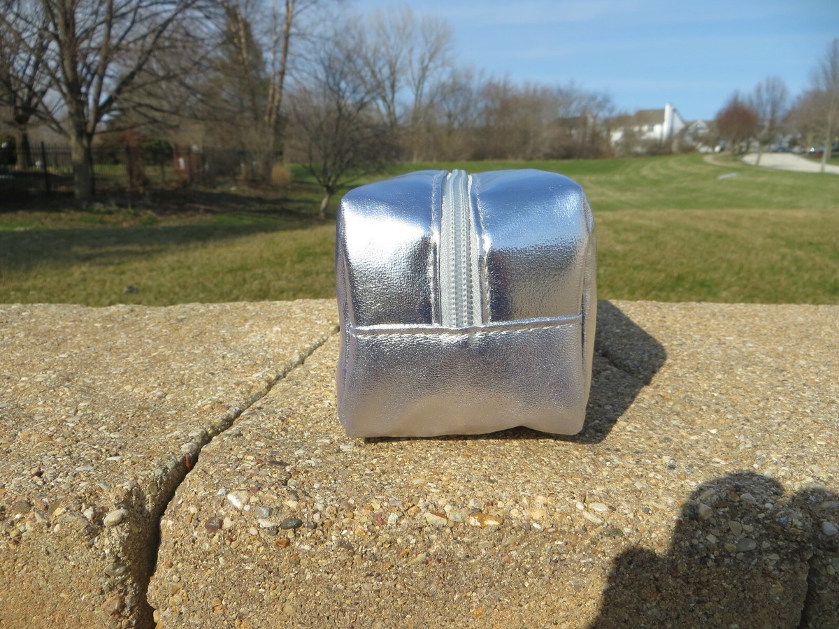 NEW - Bare Minerals boxy makeup case - Silver | eBay