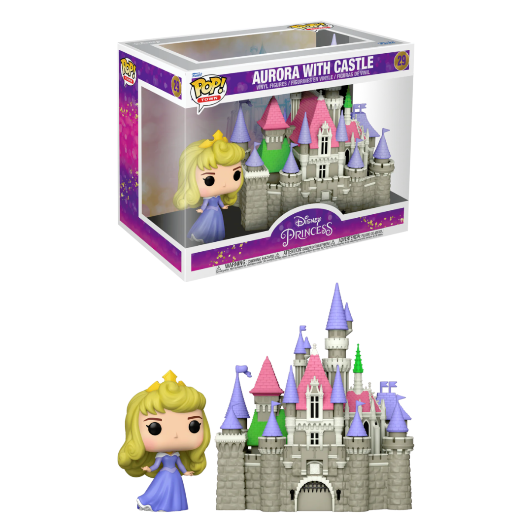 Funko Pop Town - Disney Princesse Aurore avec Château - Figurine de collection - Image 3