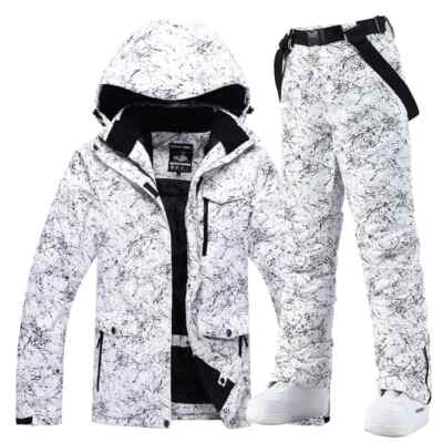 Men & Women Snow Suit Snowboard Costume Winter Outdoor Sports Ski Jackets Pants