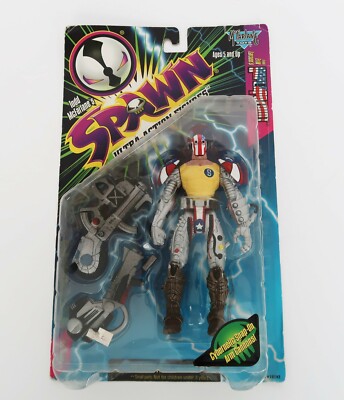 Vtg Spawn Series 6 Super-Patriot Action Figure Todd McFarlane 1996 NRFP NOC VGC