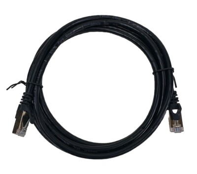 2m schwarz CAT6 RJ45 Ethernet Kabel Netzwerk LAN Patchkabel Fast Speed Router PC