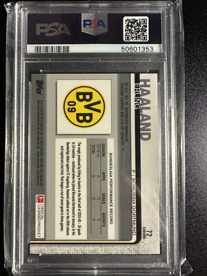 2019-20 Topps Chrome Bundesliga Erling Haaland RC Rookie PSA 10 | eBay