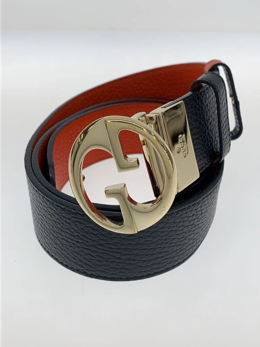 Ceinture GUCCI Logo GG ■ Sac de Rangement Inclus Cuir Noir Femme 450000 Occasion