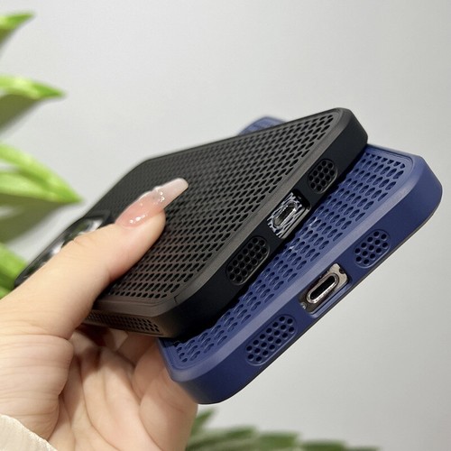 For iPhone 15 14 13 Pro Max 12 11 Heat Radiation Case Shockproof Plain PC Cover - Picture 7 of 25
