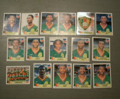 PANINI STICKER WORLD CUP USA 94 SET MIT 16 VIGNETTEN TEAM KAMERUN
