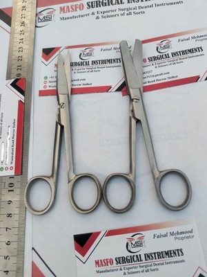 Medical dressing scissors 14cm stainless steel 2 pcs set