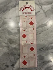 New In Package Mrs. Grossman's Valentines Day Letters Stationary Hearts RARE 80s