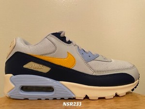 Nike Air Max 90 Essential White Tour Yellow Blue AJ1285-101 - Sepsport