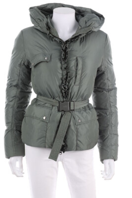 add Padded Jacket Frills Volants D 34 grey green
