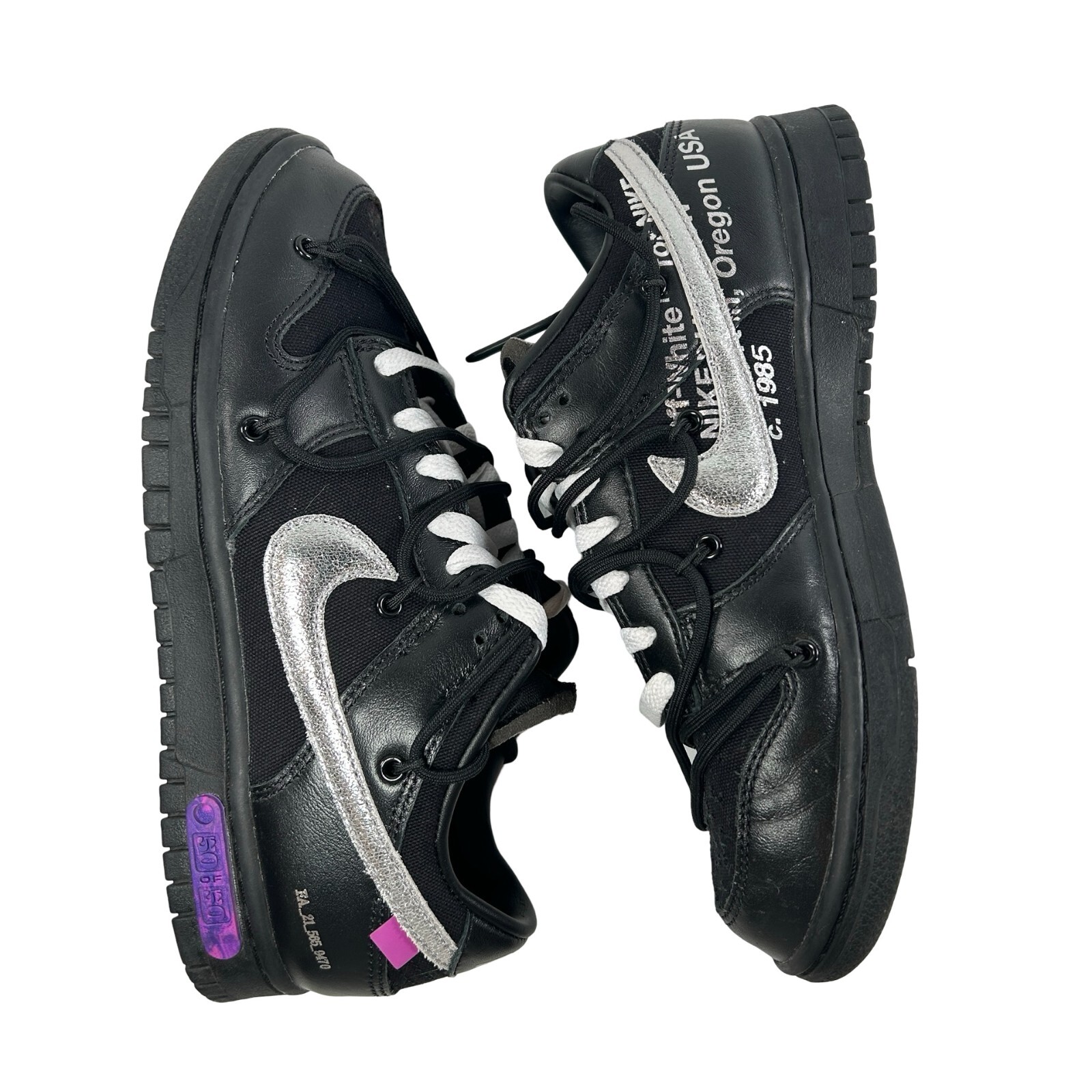 OFF WHITE X NIKE Off White x Nike Dunk Low 50 di 50 taglia 7 5 DM1602 001