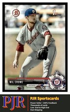 2017 Bowman Draft #BD-165 Wil Crowe Washington Nationals  Paper