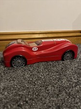 SPORTS RACING CAR TIN, Red white , No. 27, Moving Wheels, Metal 7 Diecast Models