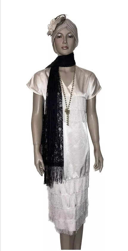 Ivory flapper clearance dress