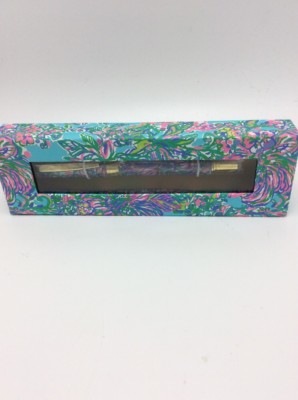 Lilly Pulitzer Shorley Blue Exotic Escapade Printed Pen Bin S