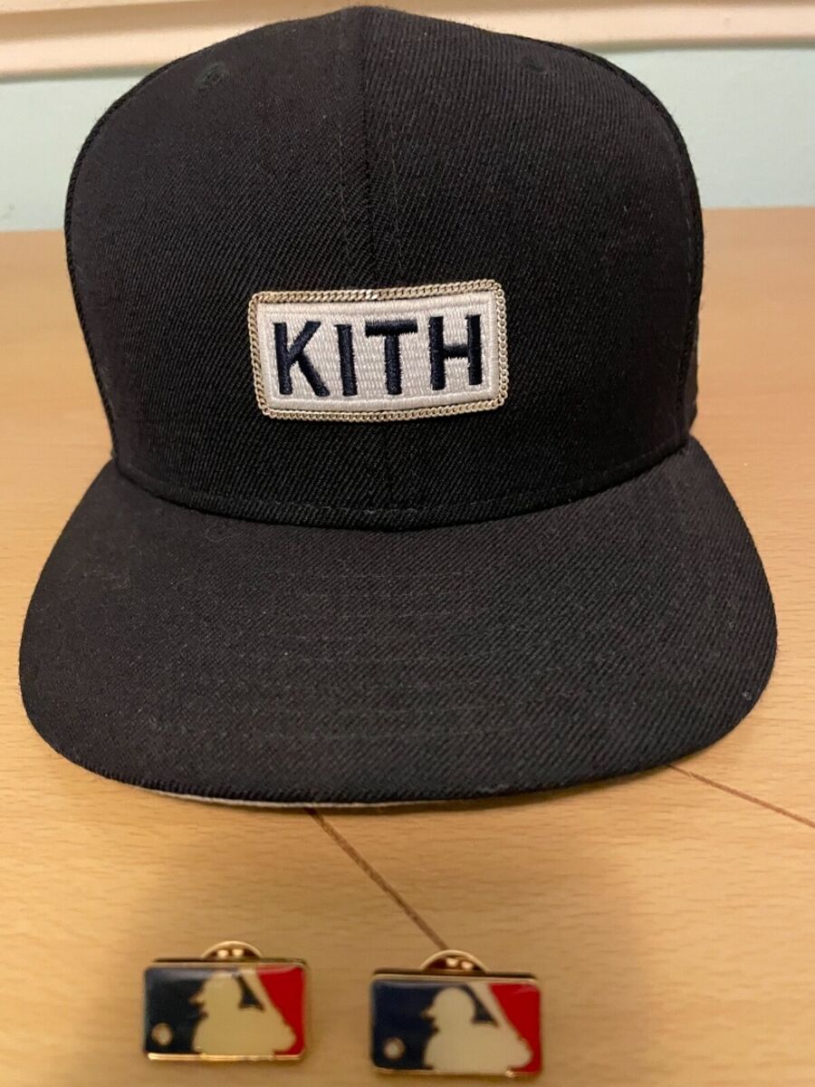 Old KITH New Era New York Yankees Fitted Hat 7 8/3 with Batch and