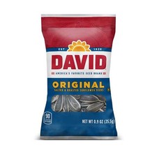 DAVID SEEDS Roasted and Salted Original Sunflower Seeds, 0.9 oz, 324 Count