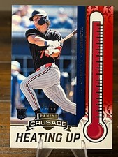 2025 Panini Crusade #18 Luke Keaschall Red Heating Up 63/99 [RC] Minnesota Twins