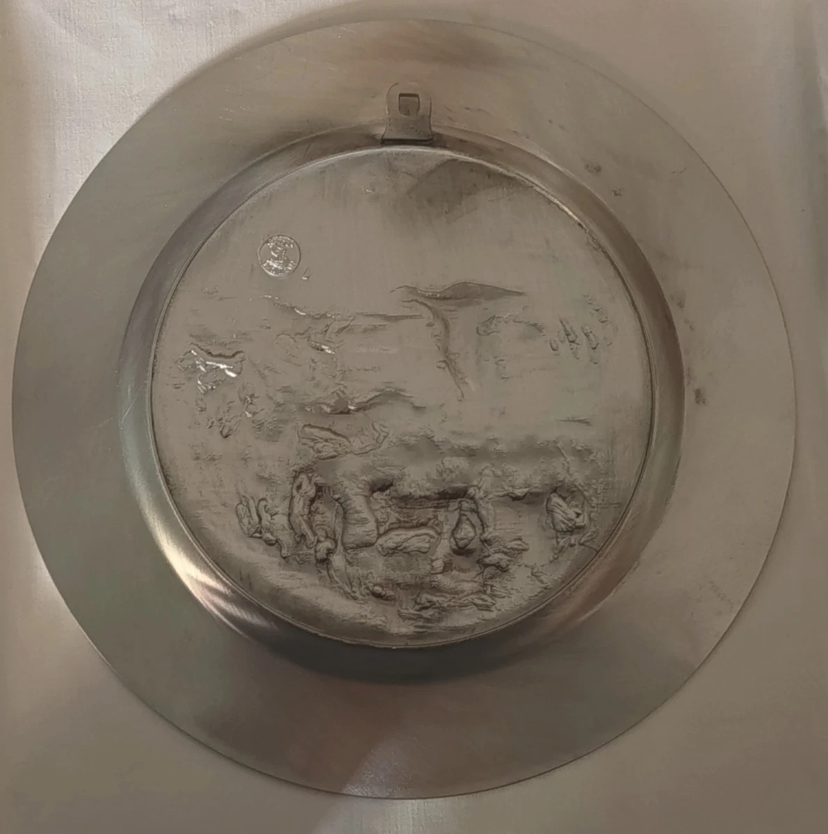 Zinn-Wandteller in OVP - Durchmesser ca 24cm
