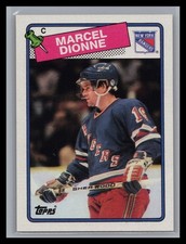 1988-89 Topps Hockey #13 Marcel Dionne Base Set Card New York Rangers HOF