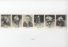 1965 NHL Players Full Strips Glenn Hall Doug Mohns Pierre Pilote Elmer Vasko 0a4