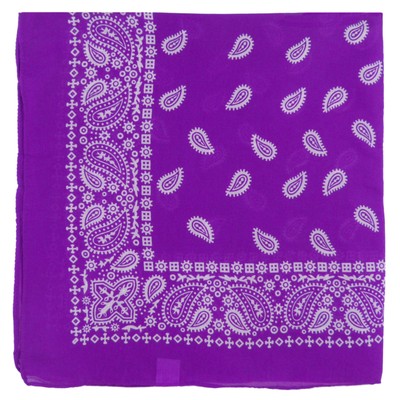 XL extra großes Paisley Bandana Biker Kopftuch weich leicht 24'' x 24''