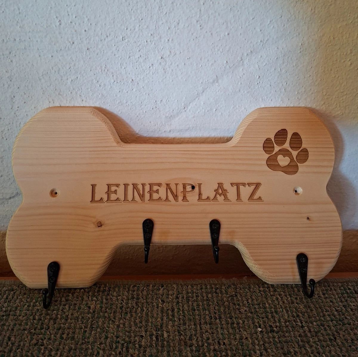 Hundegarderobe ROTTWEILER, Wandgarderobe Mit Hundename