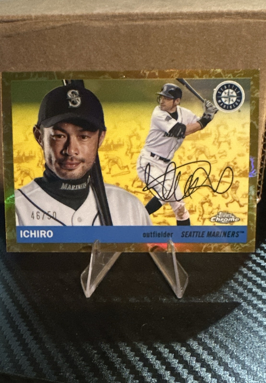 2025 Topps Chrome Platinum Anniversary - Ichiro Suzuki #204 Gold Refractor /50