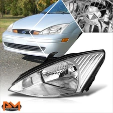 For 00-02 Ford Focus OE Style Left Driver Side Headlight Lamp Chrome Housing