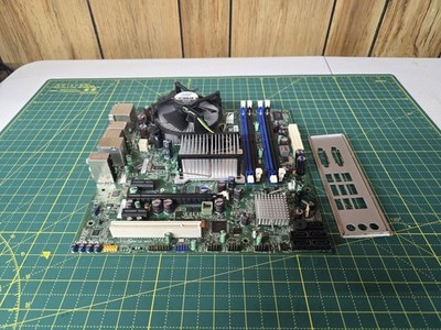 Intel DQ45CB Desktop Board  with Intel E8400 Cpu, Fan, Heatsink And I/O Shield