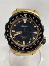 SEIKO LAND MONSTER Land Monster Automatic Watch Analog BLK GLD 6R15 01G0