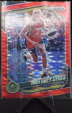 2025 Panini Prizm WNBA Brittney Sykes #121 Red Pulsar 137/299 & BASE CARD-Storm