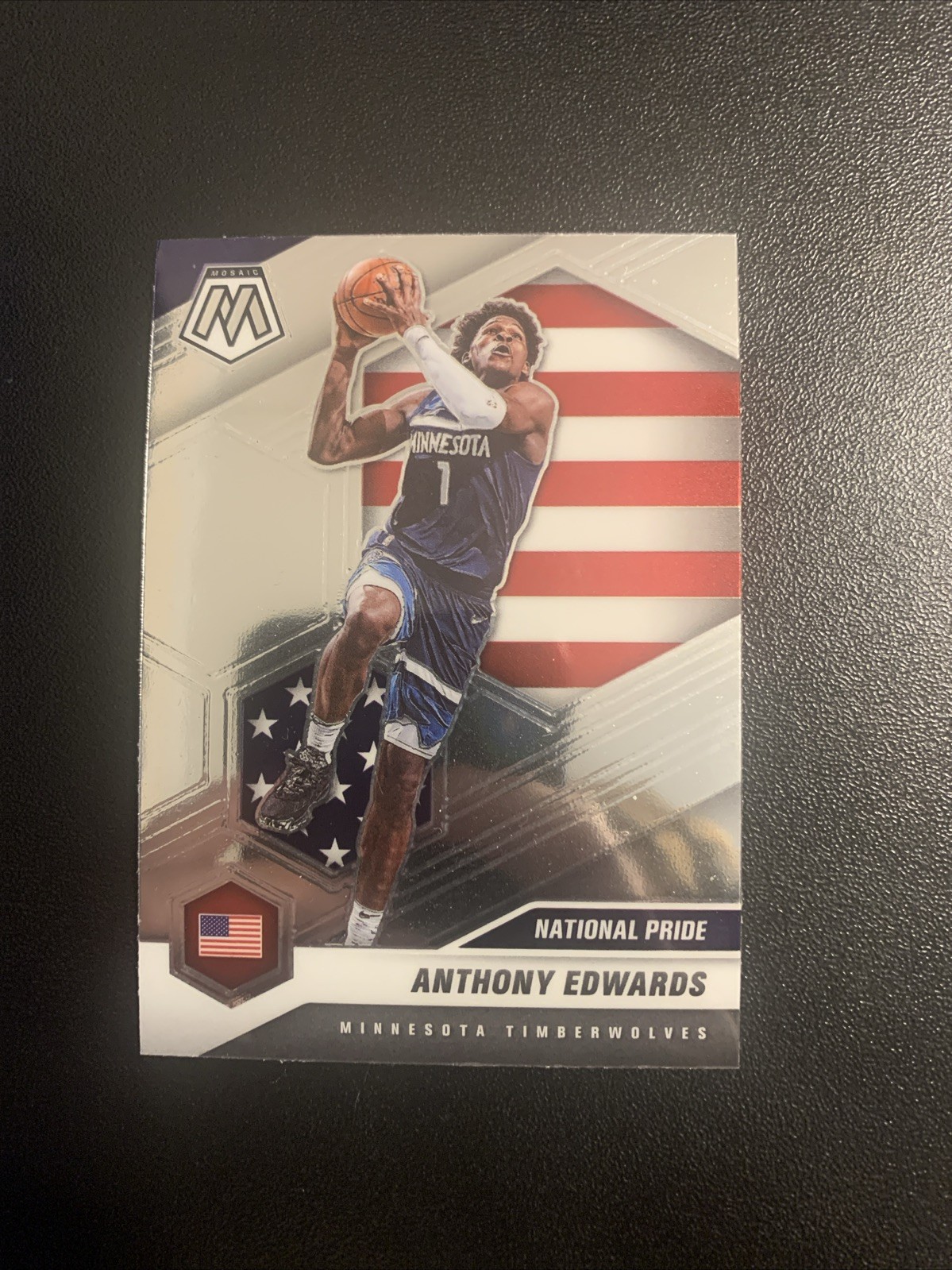 2020-21 Panini Mosaic - National Pride Anthony Edwards #252 (RC)