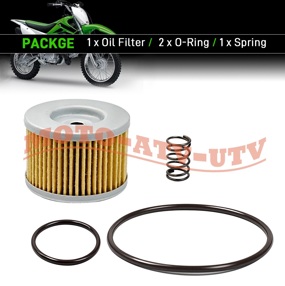 Oil Filter Replacement Kit & O-Ring for Kawasaki KLX110 2002-2025 KX250F 2005-20
