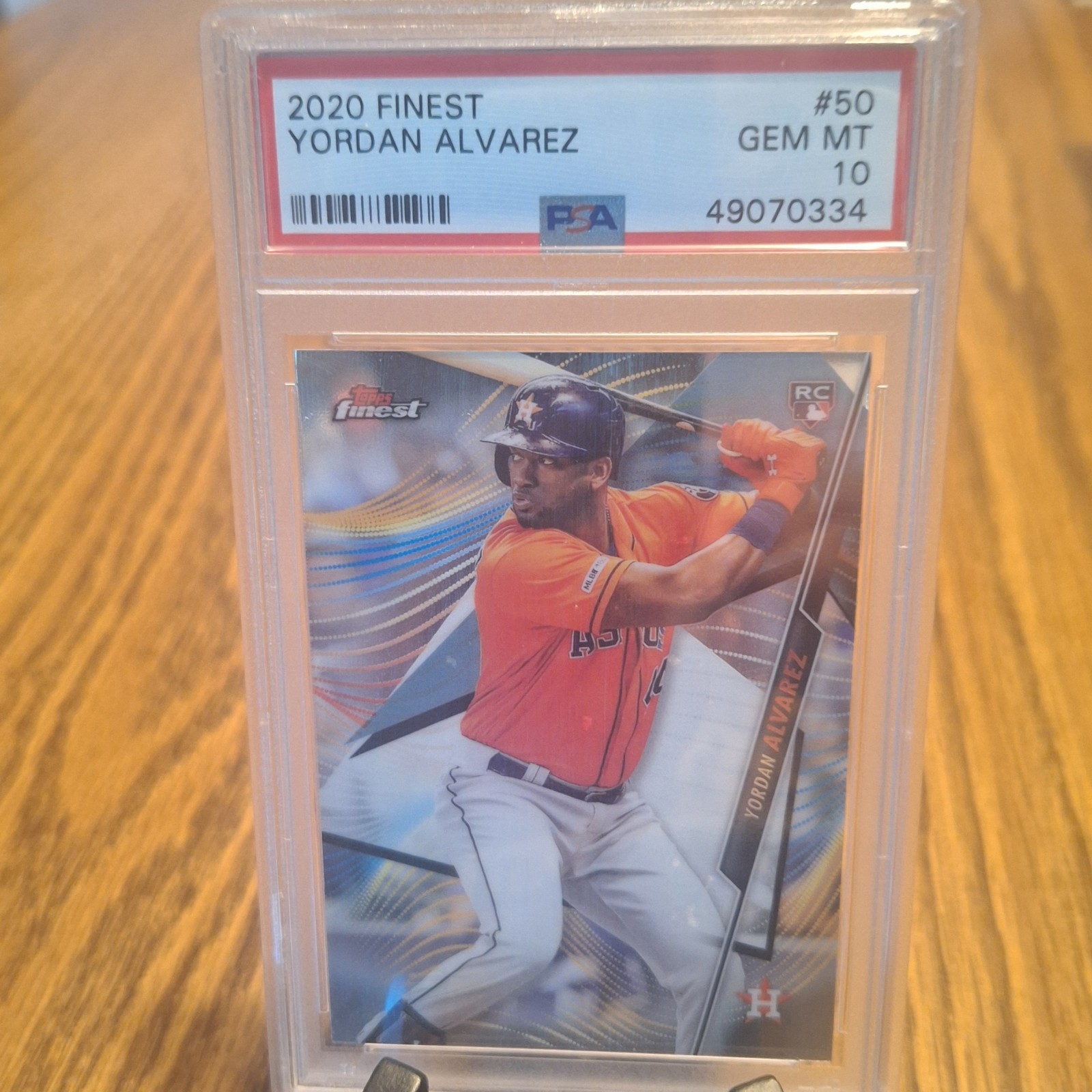 2020 Topps Finest - Yordan Alvarez #50 (RC) PSA10 Gem MT