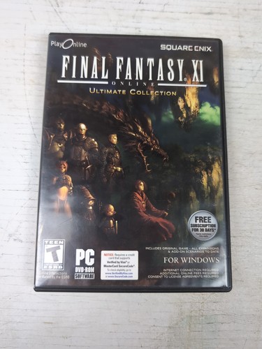 Final Fantasy XI Online: Ultimate Collection (PC, 2009) Complete