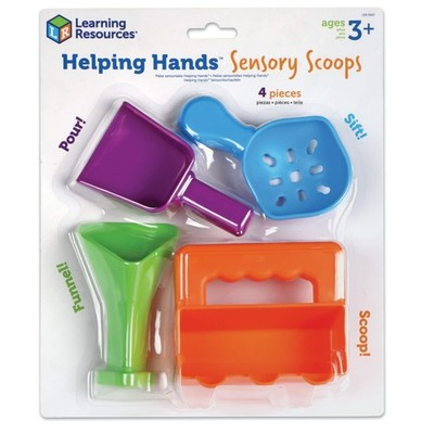 Learning Resources Helping Hands sensorische Schaufeln, 4 Einheitsgröße, mehrfarbig 