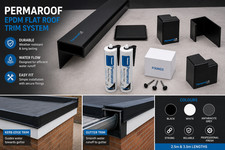 EPDM Permaroof Flat Roof Trim System Edge Gutter Corners Joints & Fixings Kit