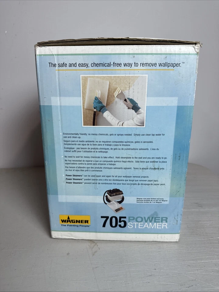 Removedor de vapor de papel tapiz Wagner Power Steamer 705 con todos los accesorios y extras Foto 3 de 4