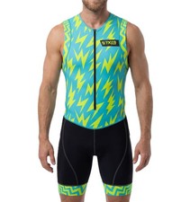 Wixen Men  s Triathlon Suit  Breathable  Padded Tri Suit for Swim, Bike  Run...