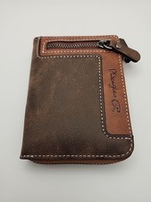 Men's Retro Style Leather Wallet w/ Multi-functional Storage - Zipper-up Wallet