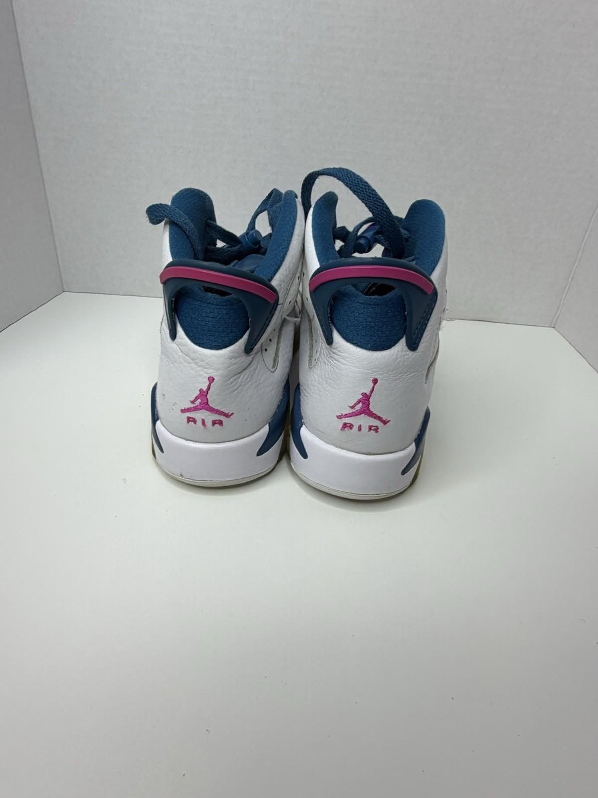 Nike Air Jordan 6 Retro Floral Women’s Sneakers – White / Blue / Pink – No Box thumbnail 3