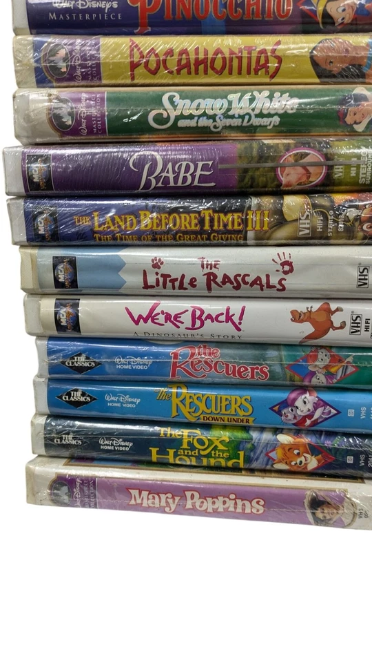 Lot Of 32 Walt Disney & Classic VHS, Fox Videos, MCA Videos High Dollar AUTH Foto 3 de 4