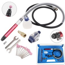 Micro Air Die Grinder Kit Mini Pencil Polishing Rotary Cutting Set+Grinding Bits