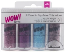 WOW! Extra Fine Glitter .34oz 4/Pkg-Everyday 3