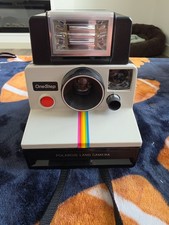 Vintage Polaroid One Step Land Camera With ITT magicflash UNTESTED