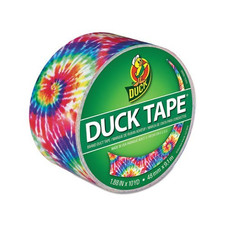 Colored Duct Tape, 1.88"" x 10 yds, 3"" Core, Love Tie Dye, Sold as 1 Roll